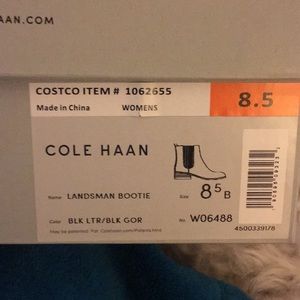 Cole haan black booties new